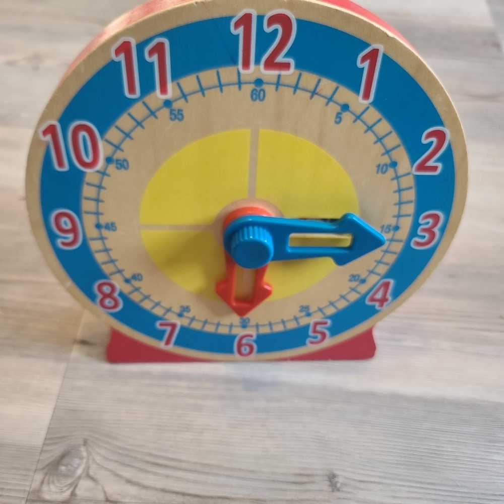 Melissa & Doug Turn and Tell Clock - NO CARDS